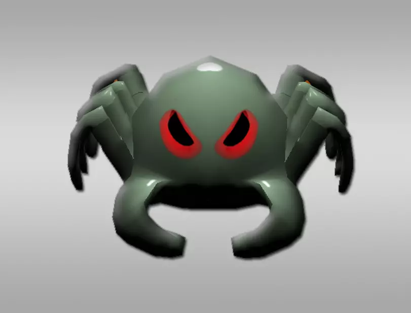 spooky animal Low-poly 3D model_0