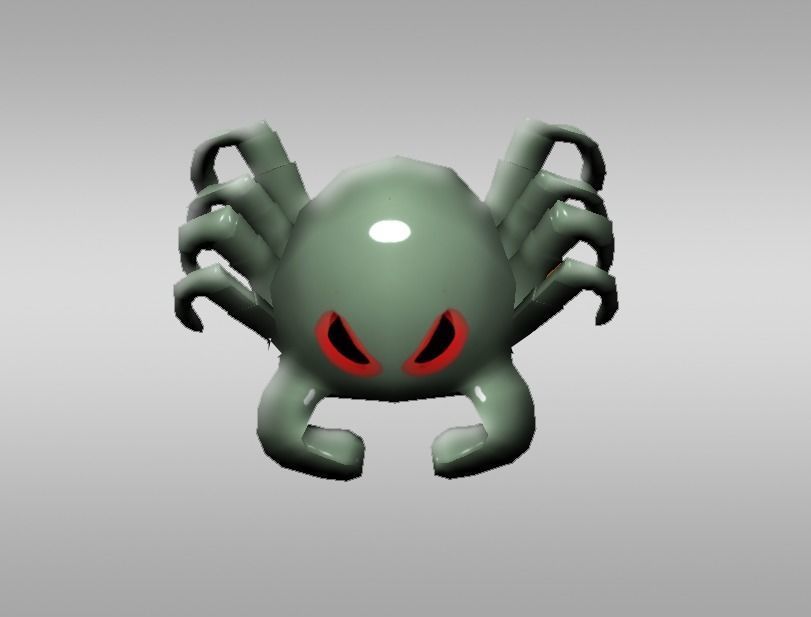 spooky animal Low-poly 3D model_1