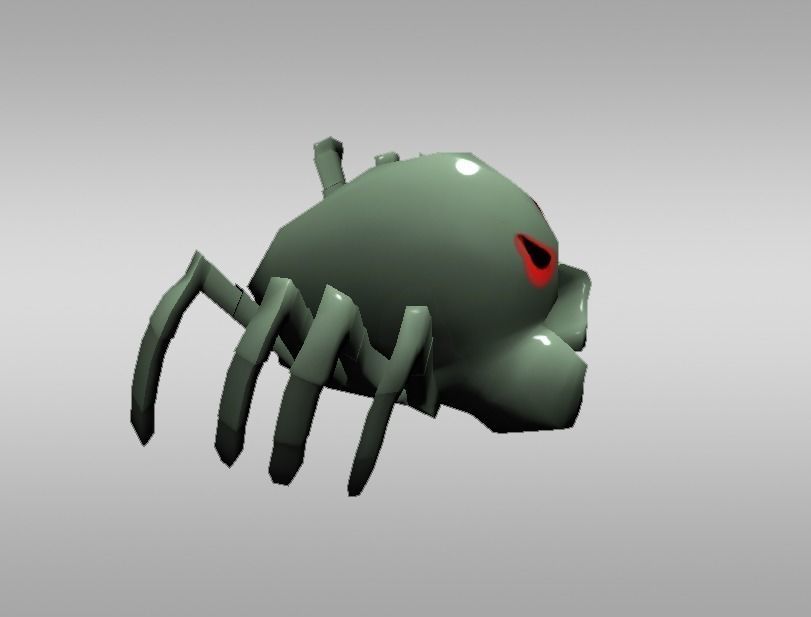 spooky animal Low-poly 3D model_2