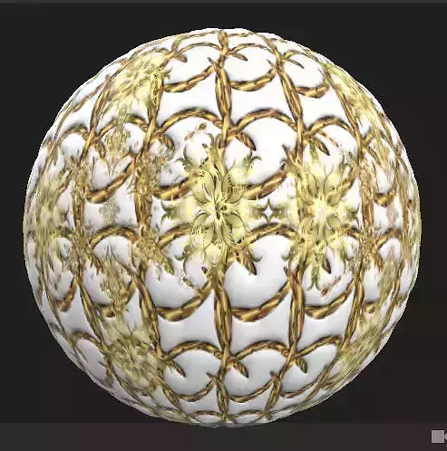 Vintage and doodles Surface PBR Texture on white background