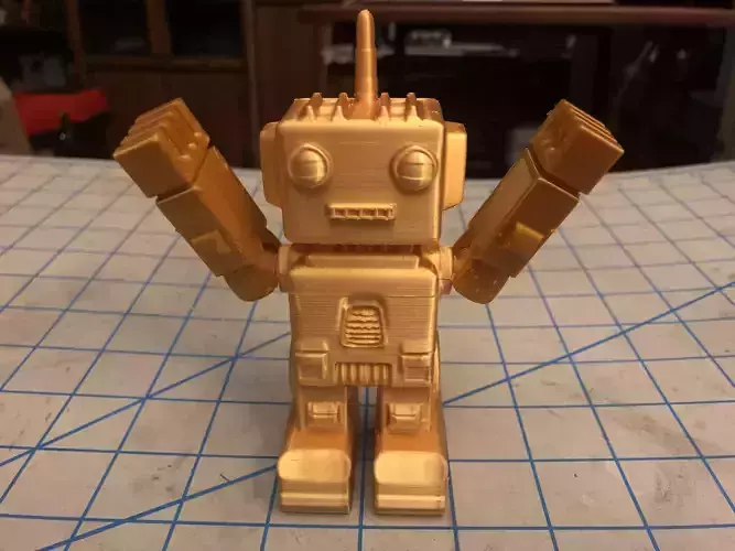 Cheez Peeza the Retro Robot Free 3D print model