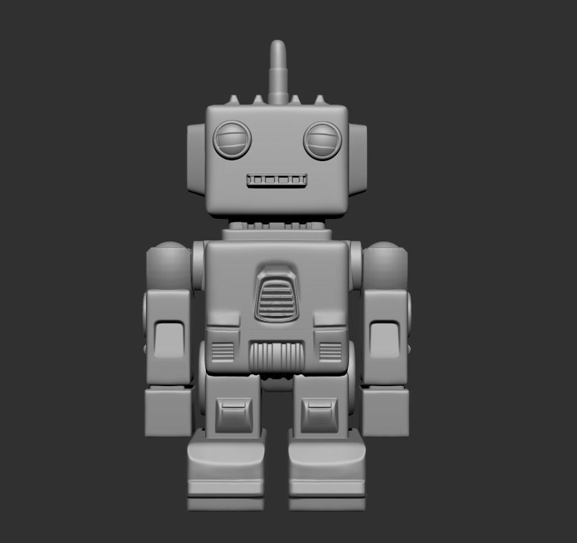 Cheez Peeza the Retro Robot Free 3D print model_6