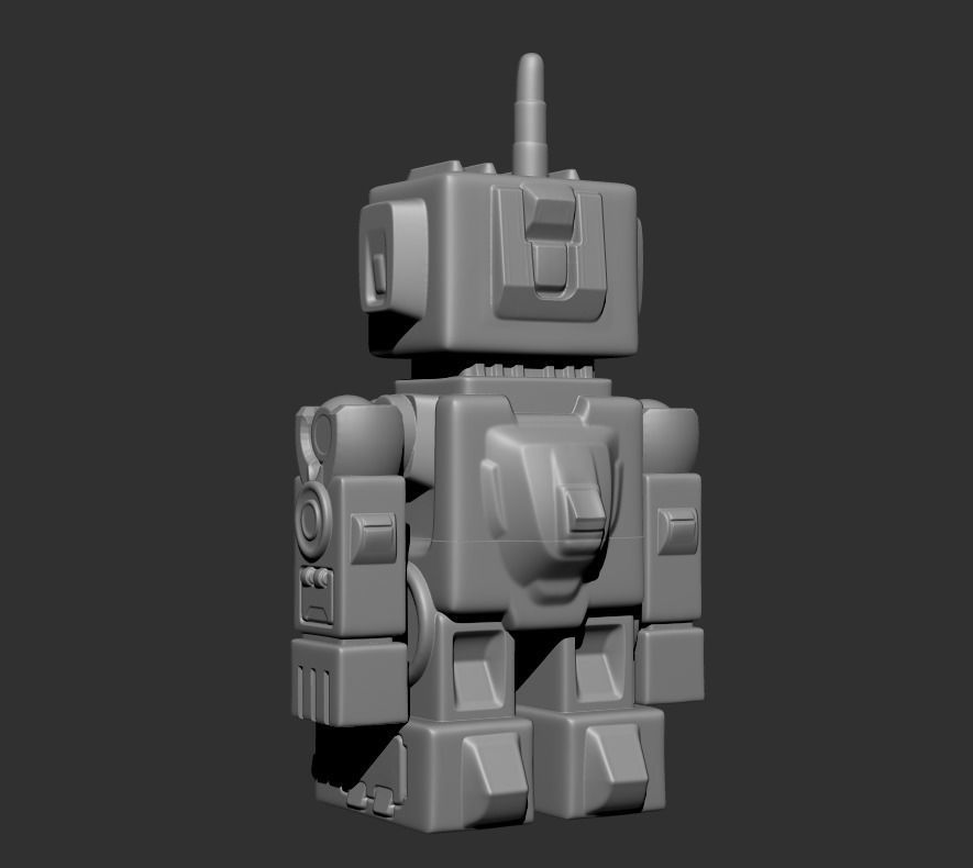 Cheez Peeza the Retro Robot Free 3D print model_5