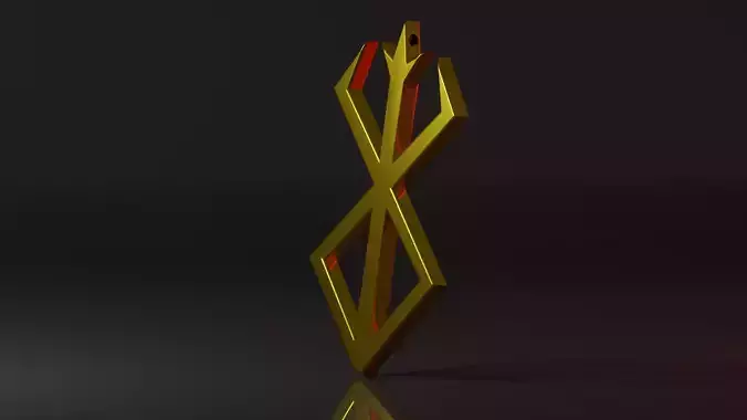 Berserk cursed mark necklace