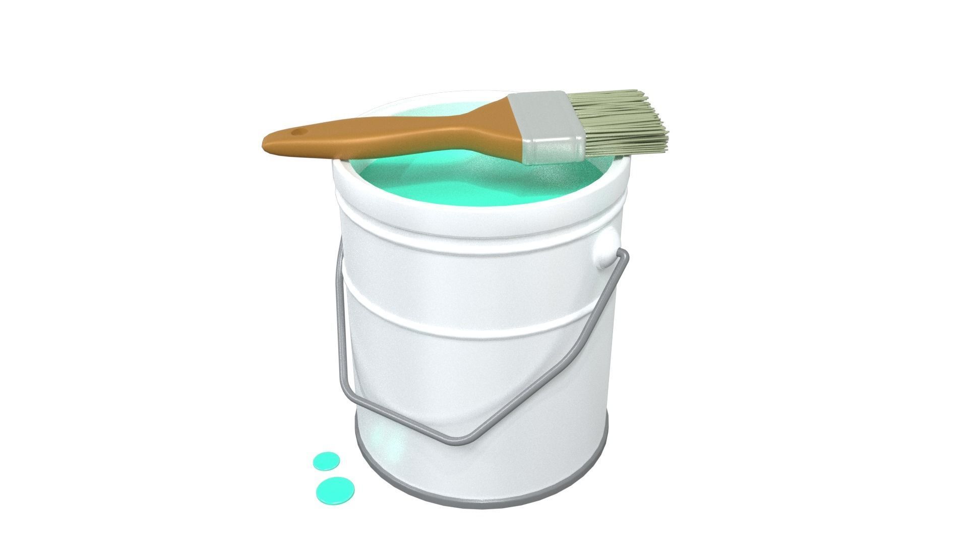 can paint Low-poly 3D model_2