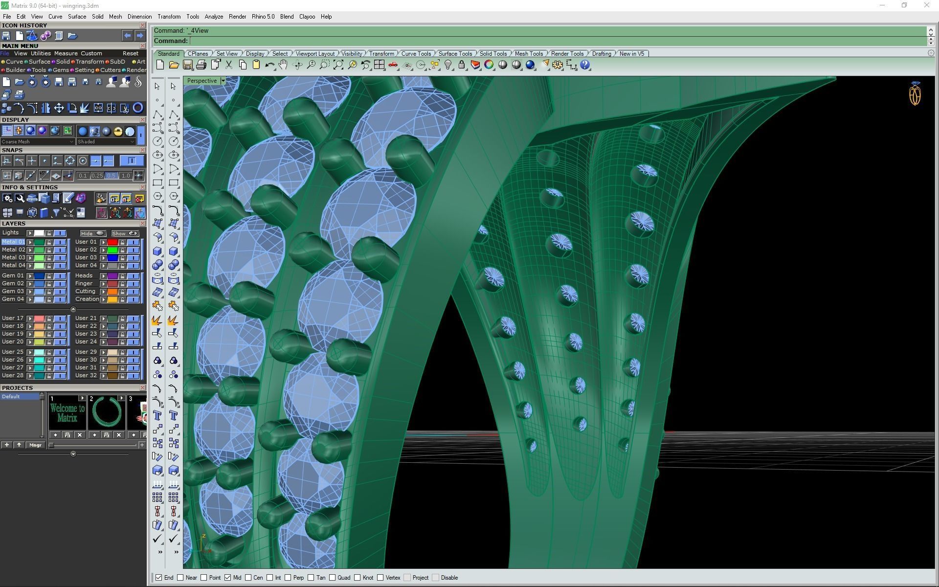 3d- model of Wing ring 3D print model_15
