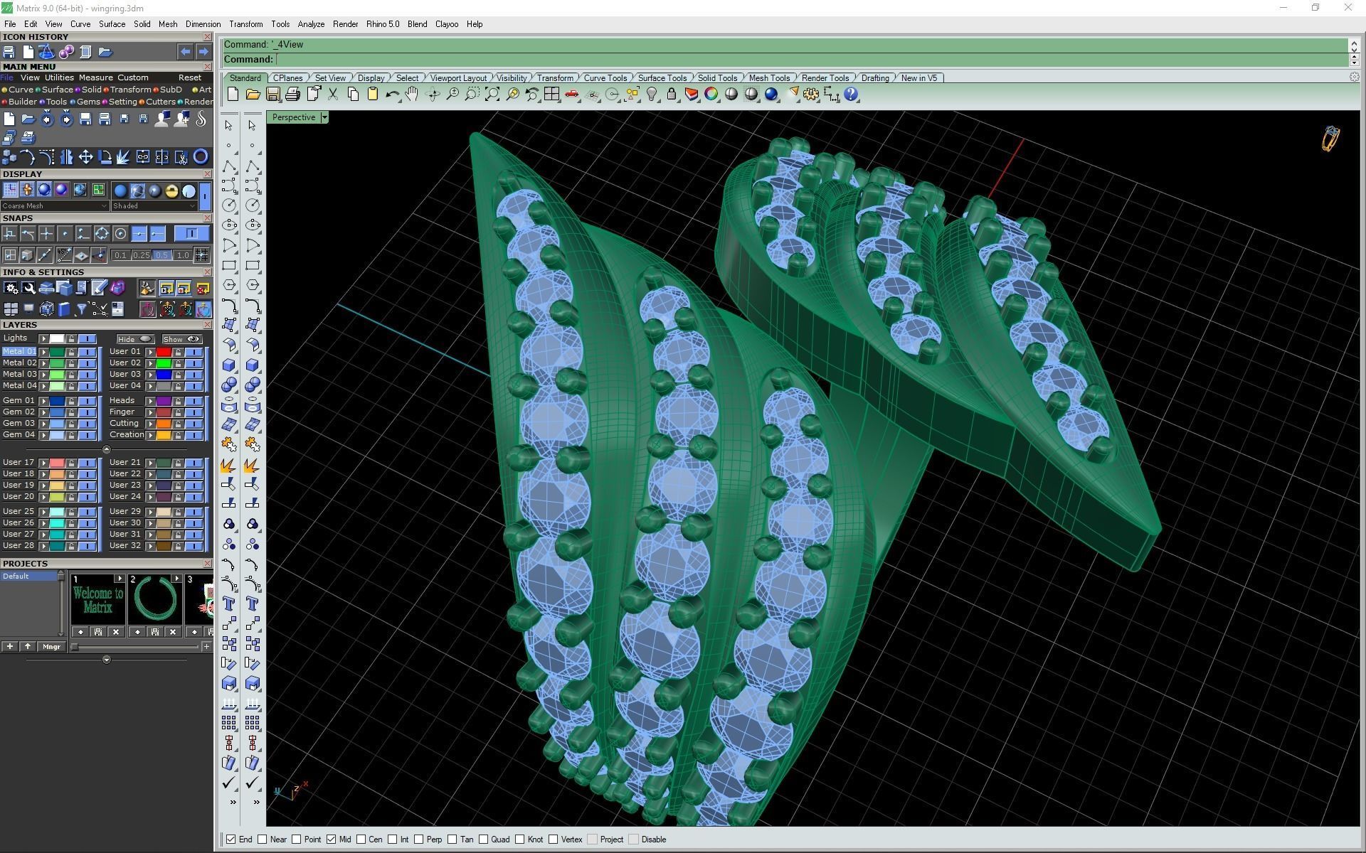 3d- model of Wing ring 3D print model_14