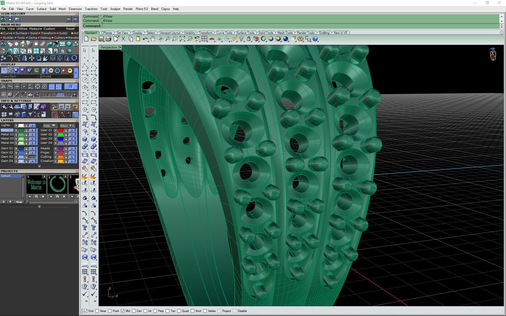 3d- model of Wing ring 3D print model_19