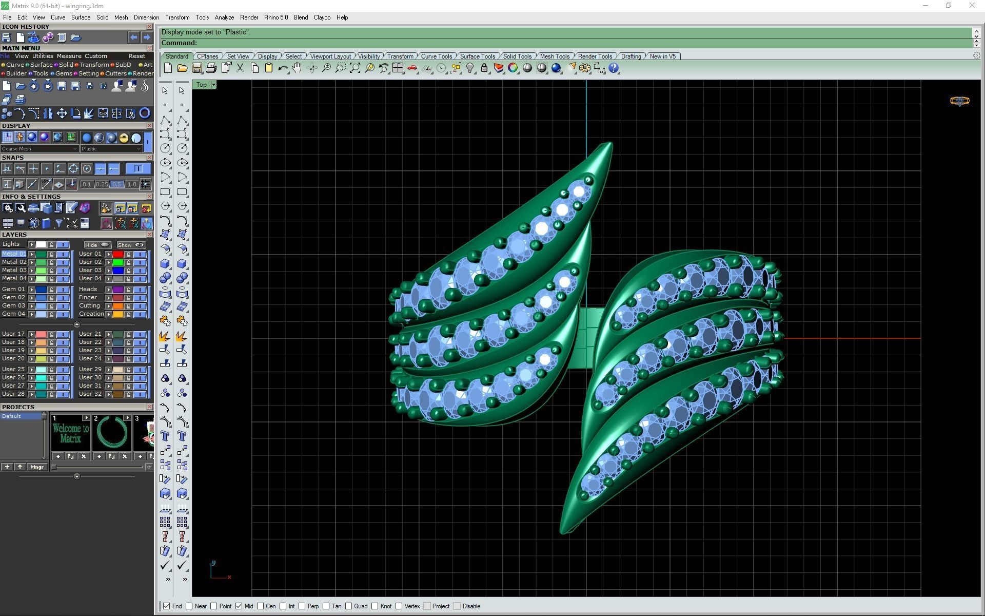 3d- model of Wing ring 3D print model_13