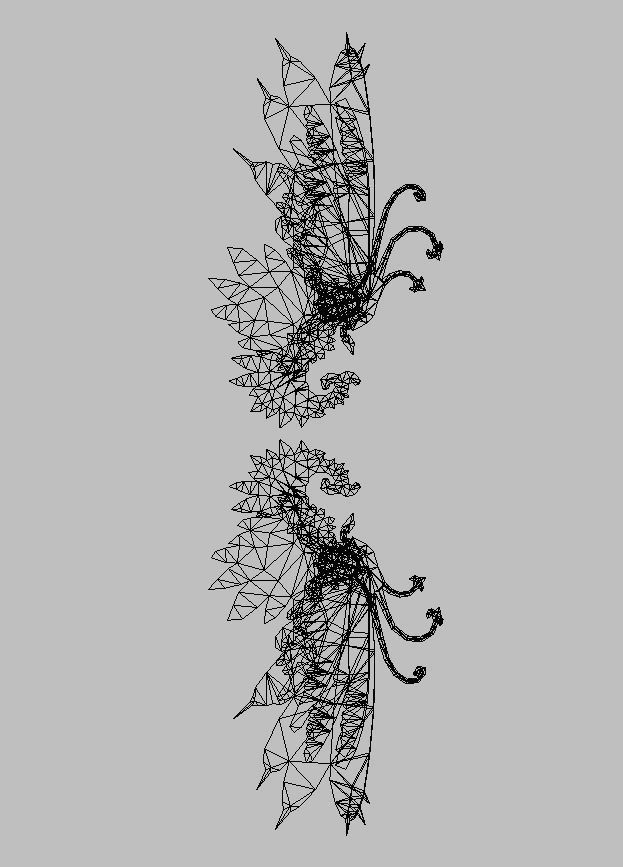 Custom Wing Low-poly 3D model_5