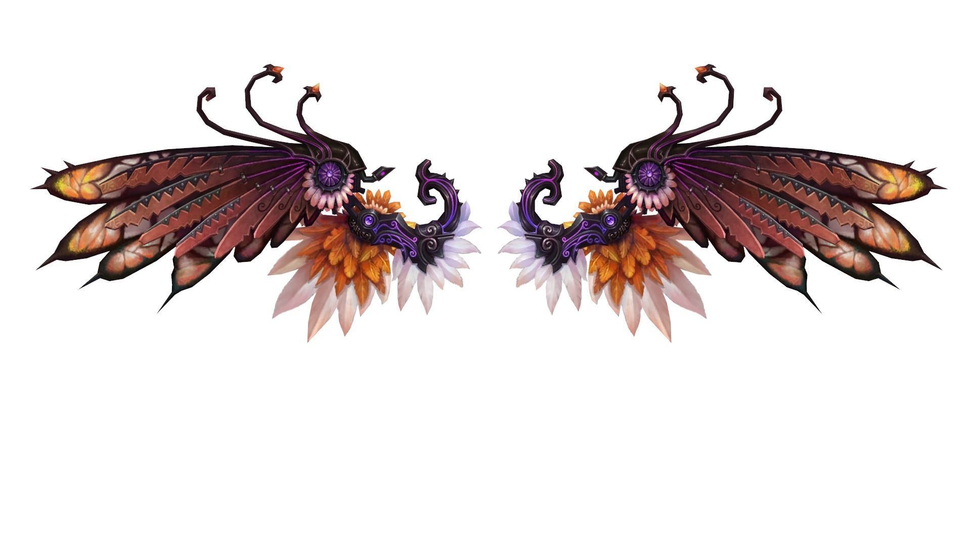 Custom Wing Low-poly 3D model_9