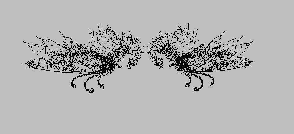 Custom Wing Low-poly 3D model_21