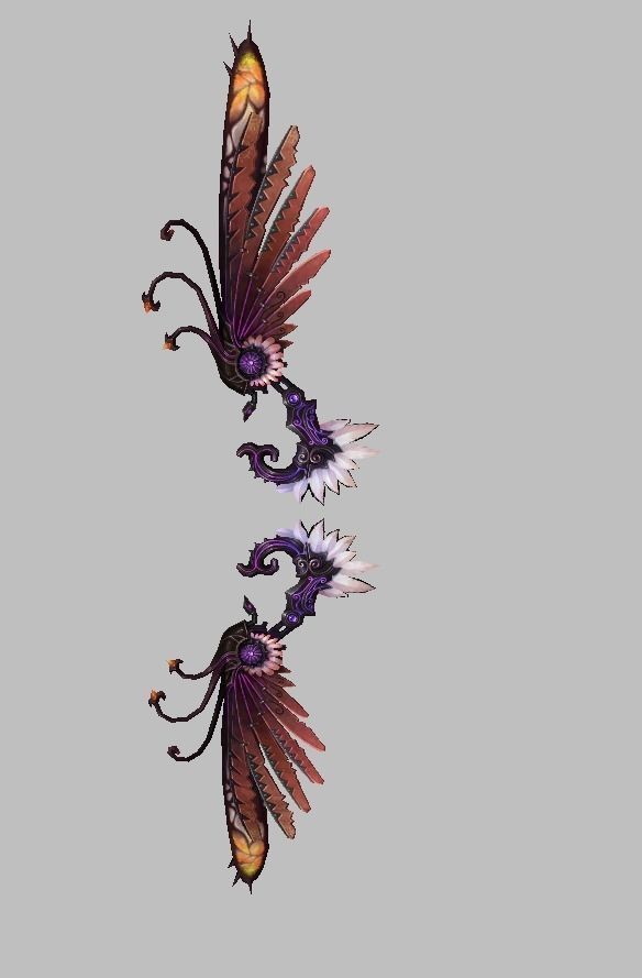 Custom Wing Low-poly 3D model_3