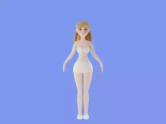 3d character Beautiful women