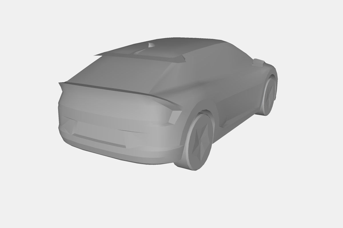 Kia EV6 2022 Low-poly 3D model_21