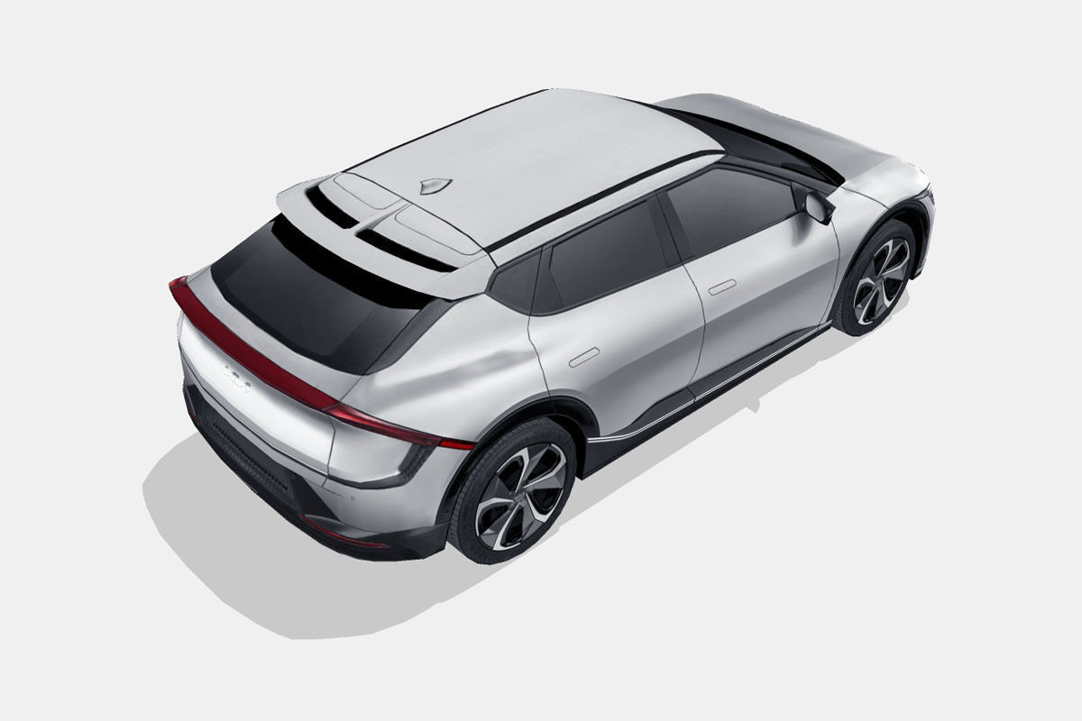 Kia EV6 2022 Low-poly 3D model_12