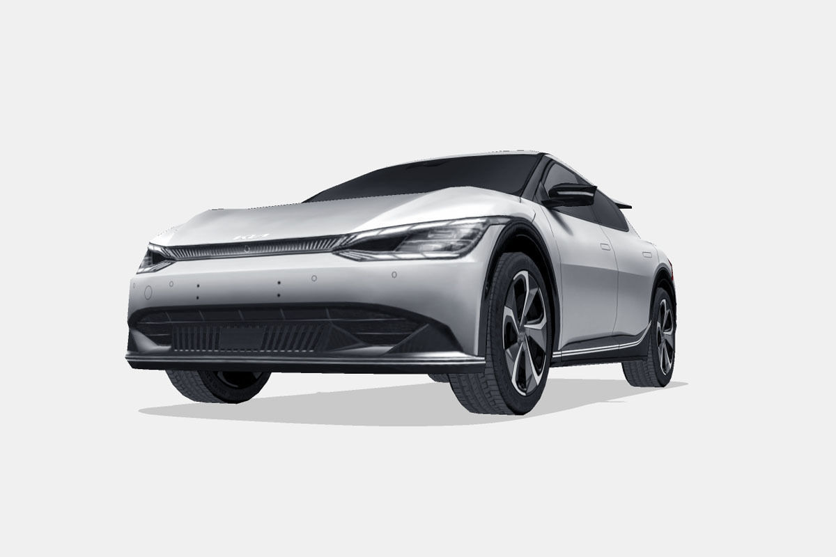 Kia EV6 2022 Low-poly 3D model_4