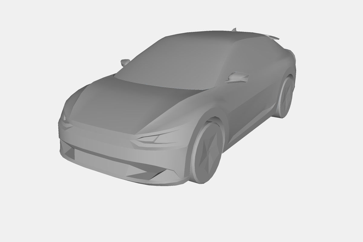 Kia EV6 2022 Low-poly 3D model_20