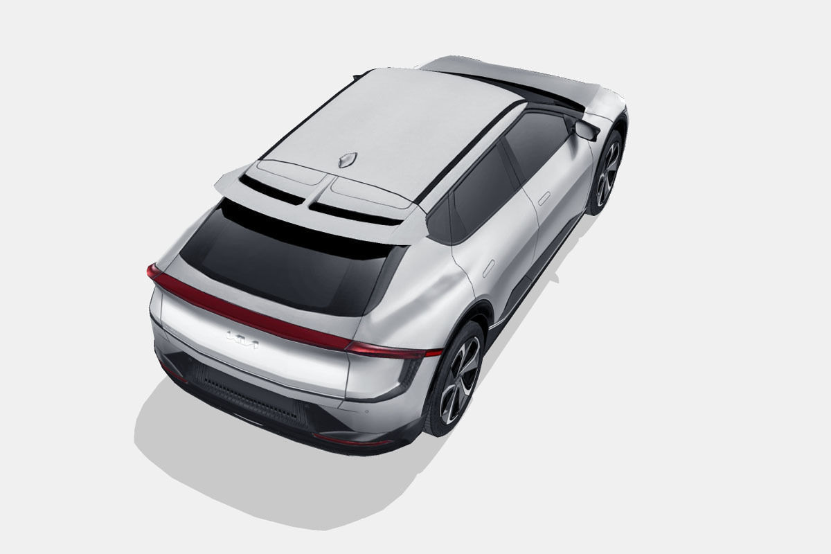 Kia EV6 2022 Low-poly 3D model_10