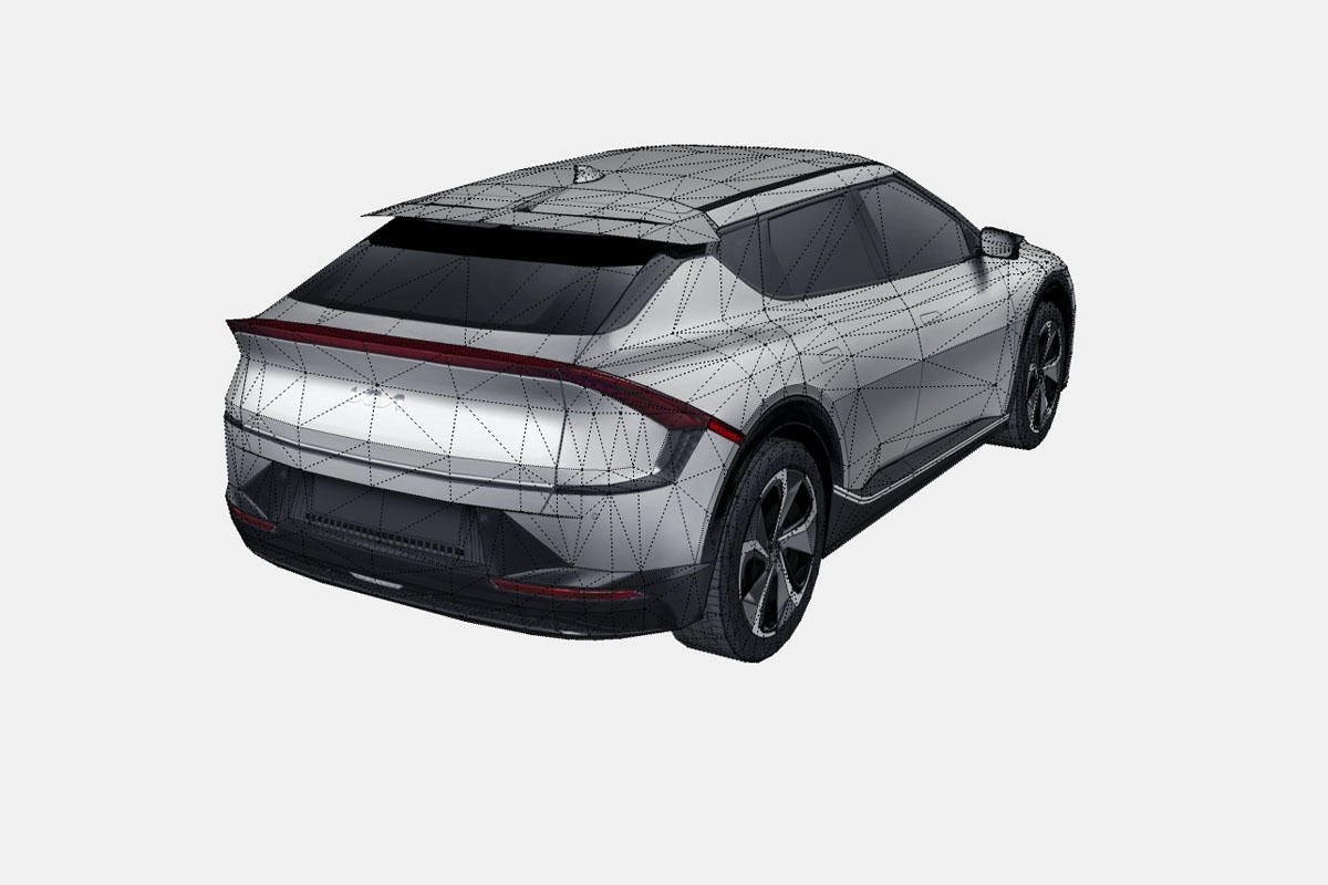Kia EV6 2022 Low-poly 3D model_17