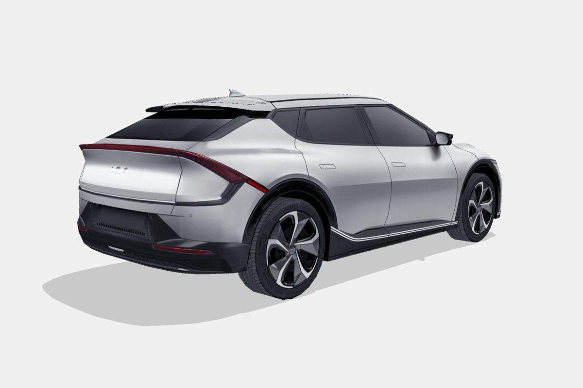 Kia EV6 2022 Low-poly 3D model_2