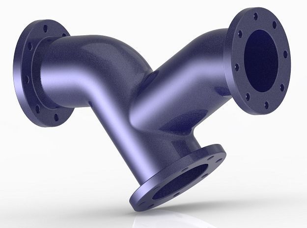 Kids Engineering Y Type Valve 3D print model_2