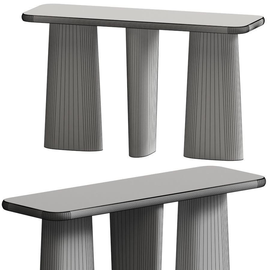 Nera Console Table 3D model_1