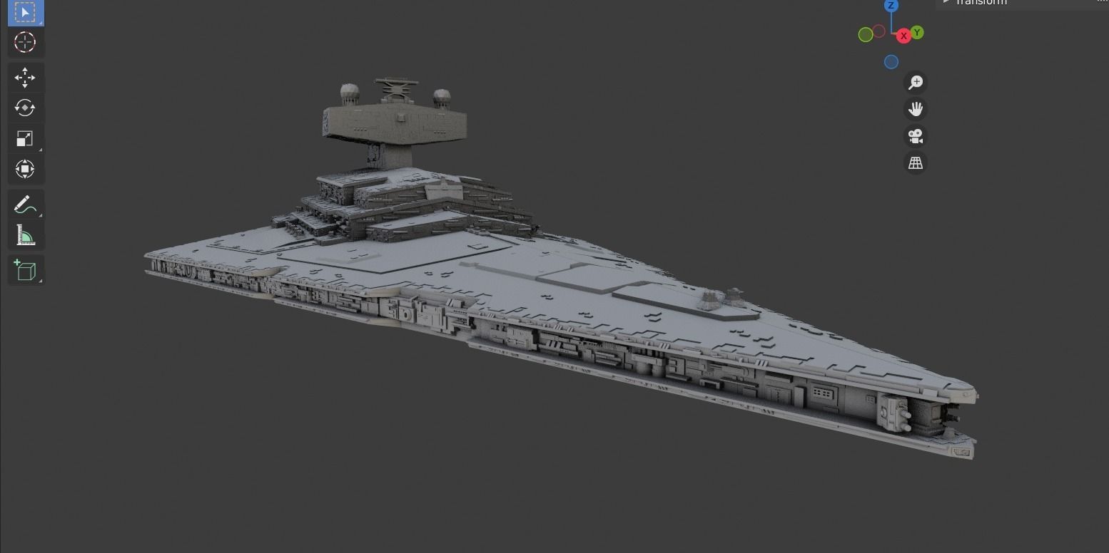 Tector Class Star Destroyer - Star Wars 3D model_8