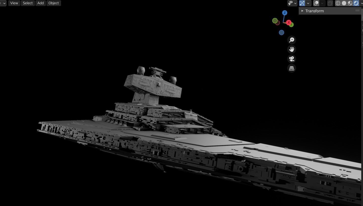 Tector Class Star Destroyer - Star Wars 3D model_4
