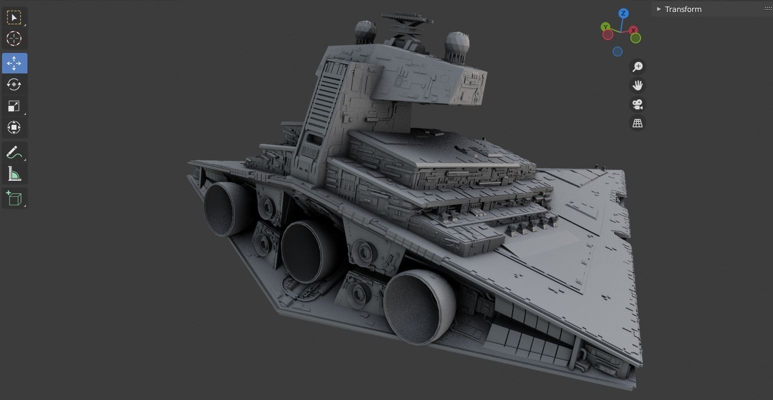 Tector Class Star Destroyer - Star Wars 3D model_5