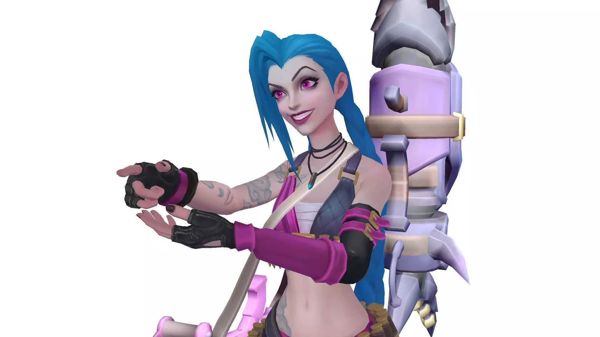 Jinx League of Legends Wild Rift 3D print model