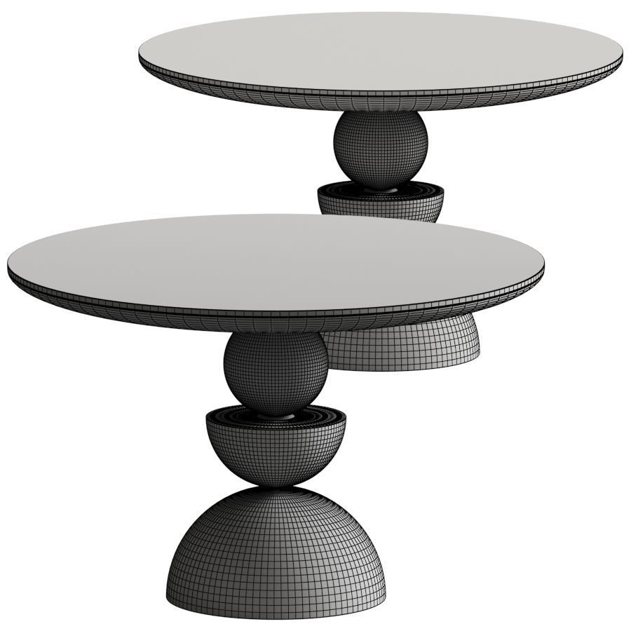 Sonali Dining Table 3D model_1