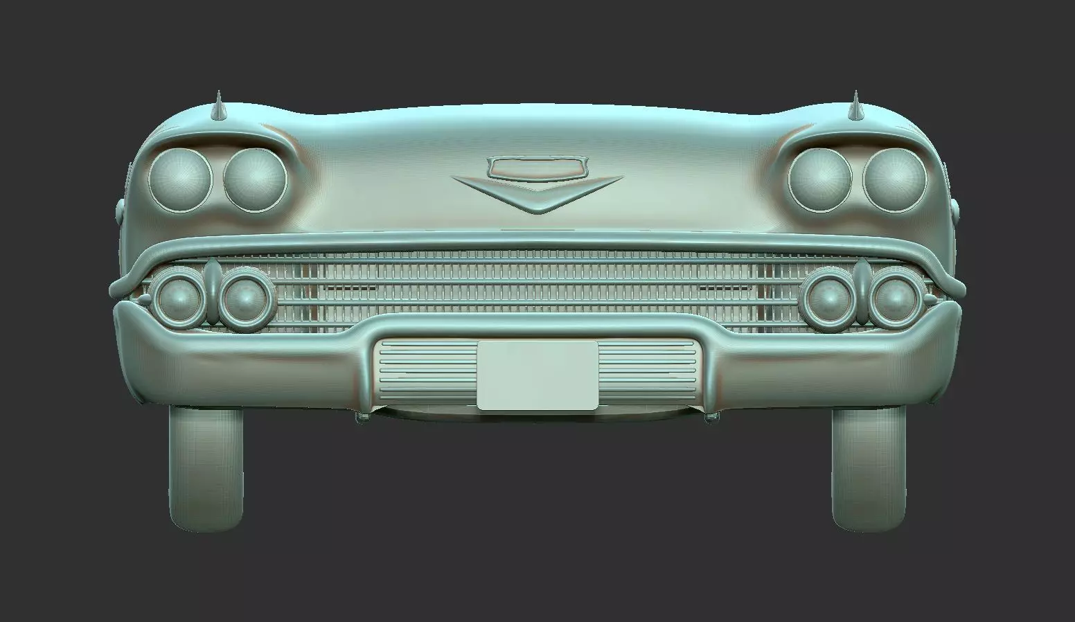 Chevrolet Impala 1958 front stl 3D print model