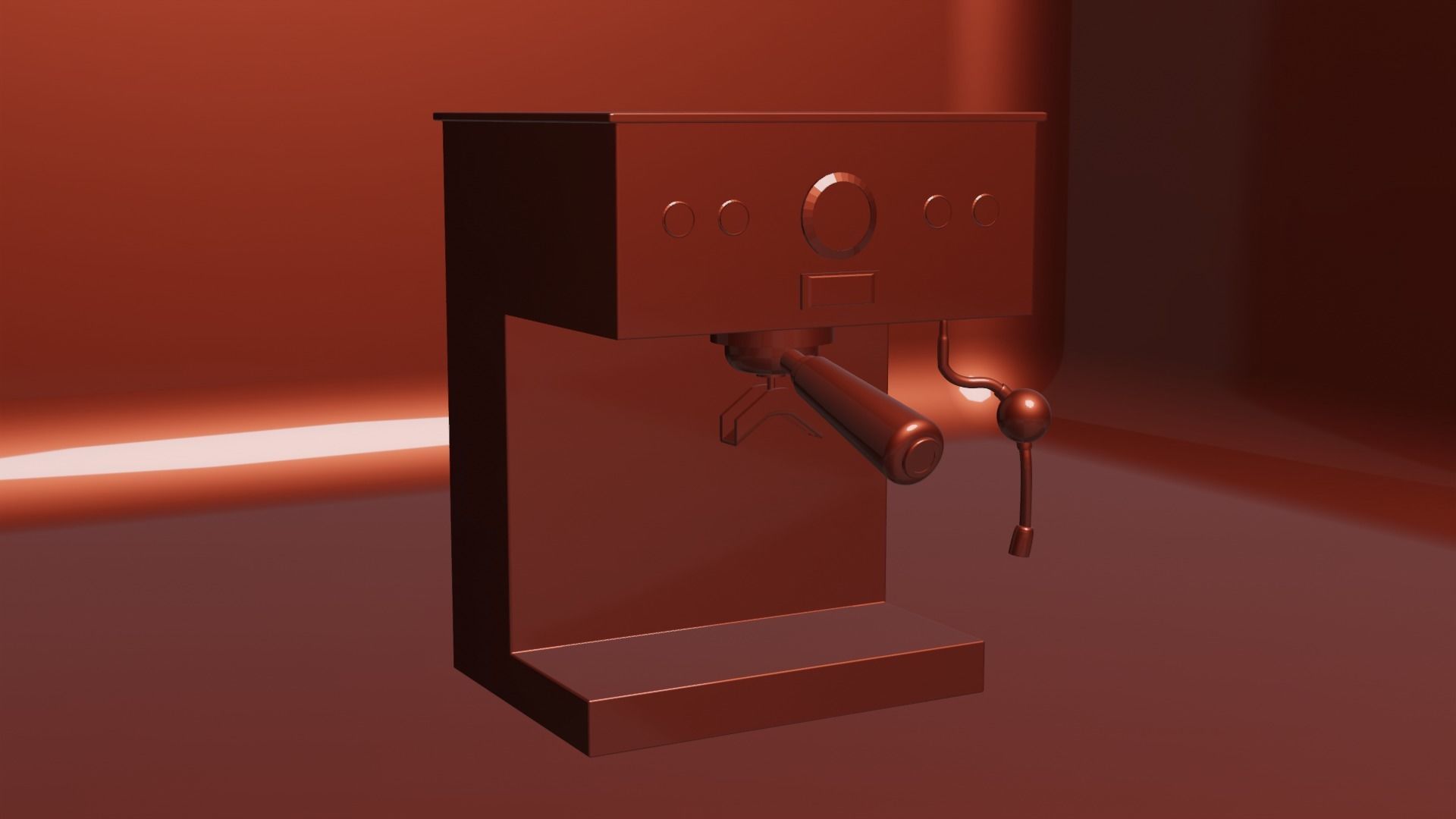 Coffee Maker Free low-poly 3D model_3