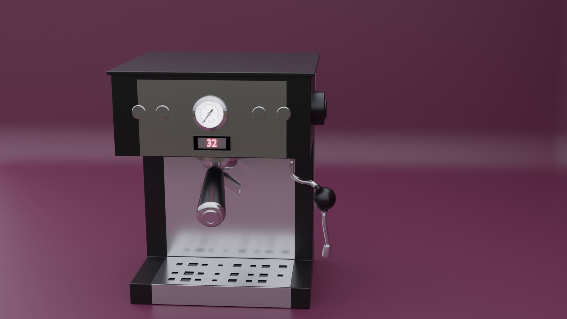 Coffee Maker Free low-poly 3D model_1