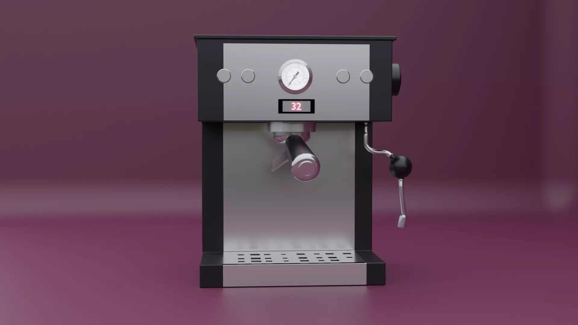 Coffee Maker Free low-poly 3D model_0