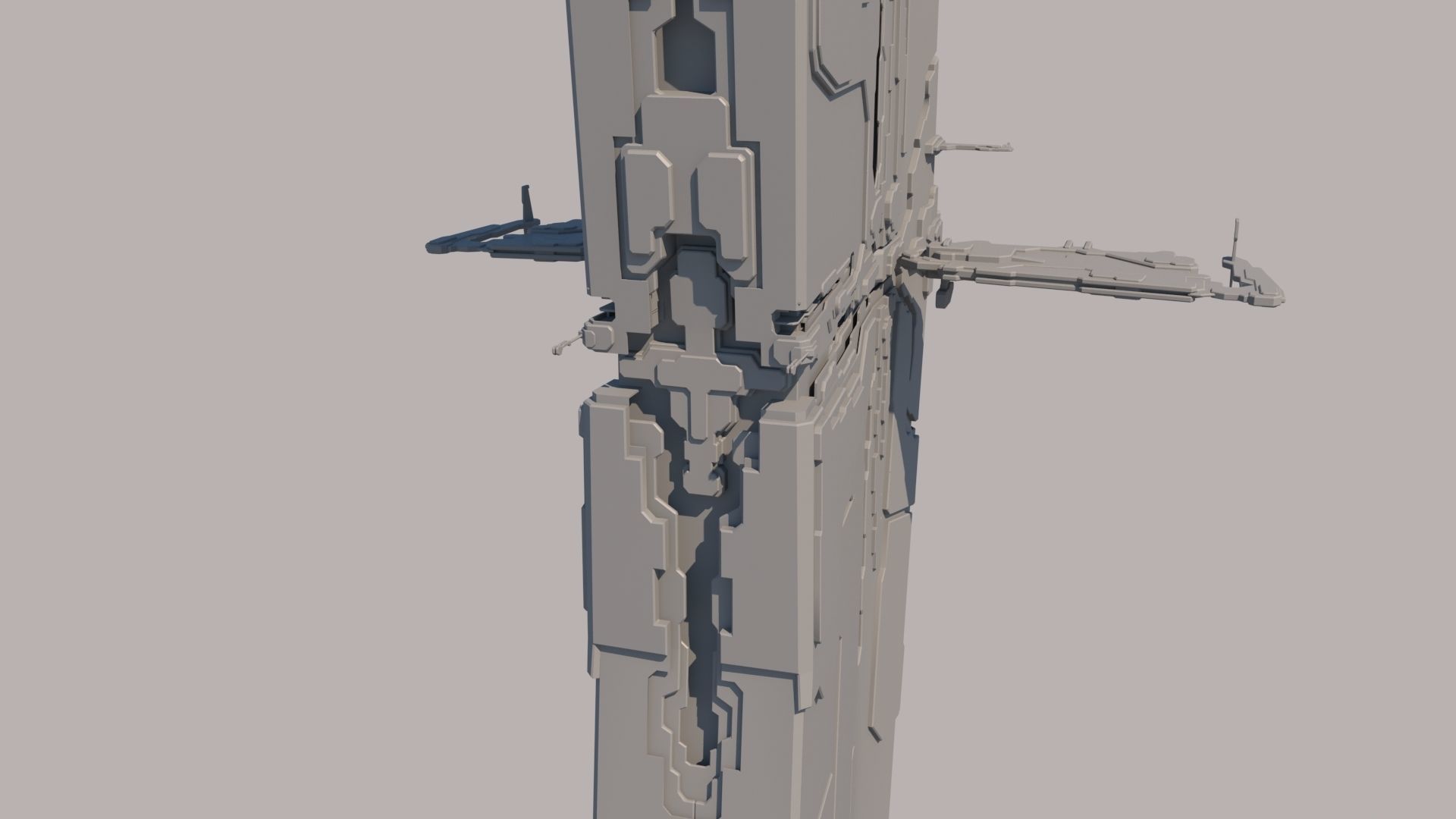 Alien Spaceship 3D model_8