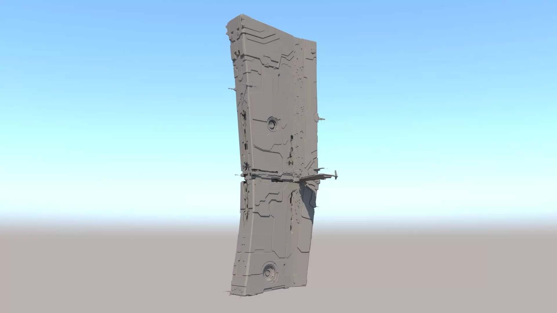 Alien Spaceship 3D model_0