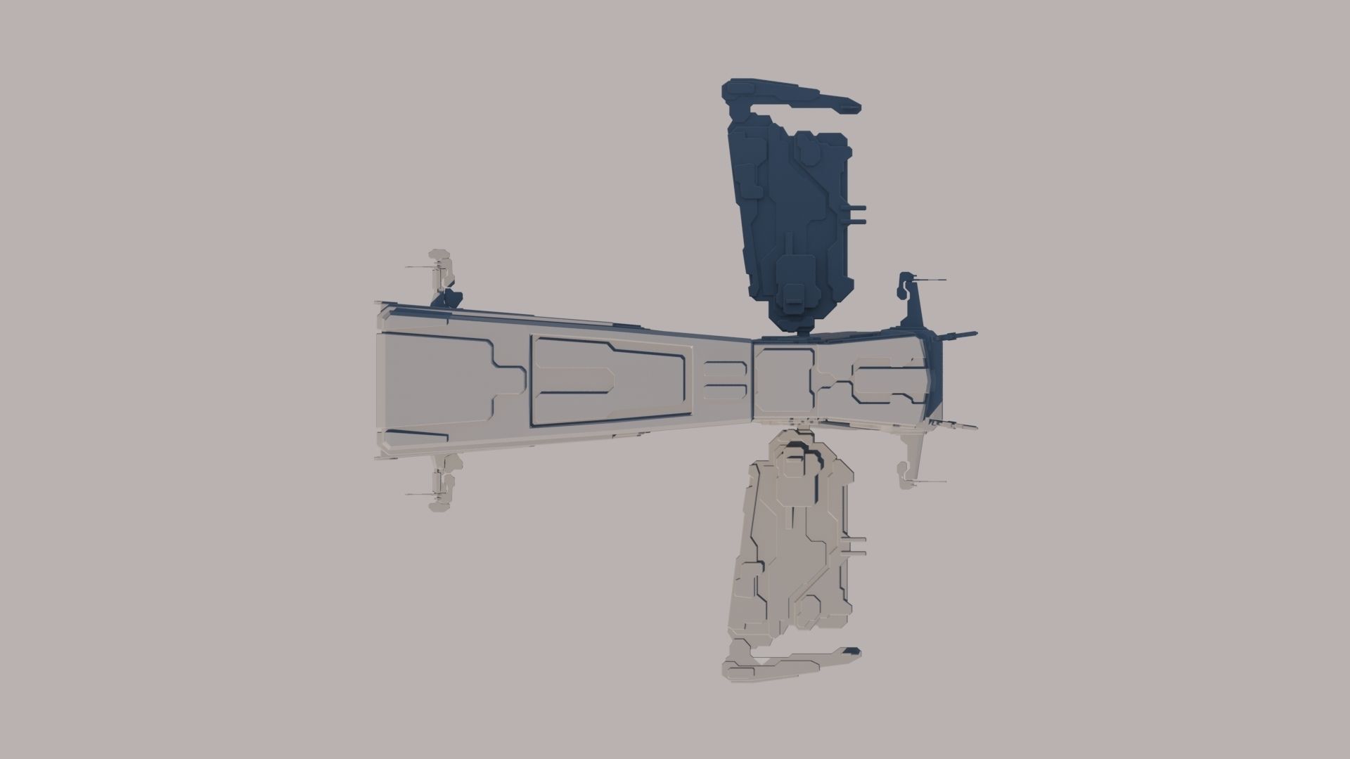 Alien Spaceship 3D model_5