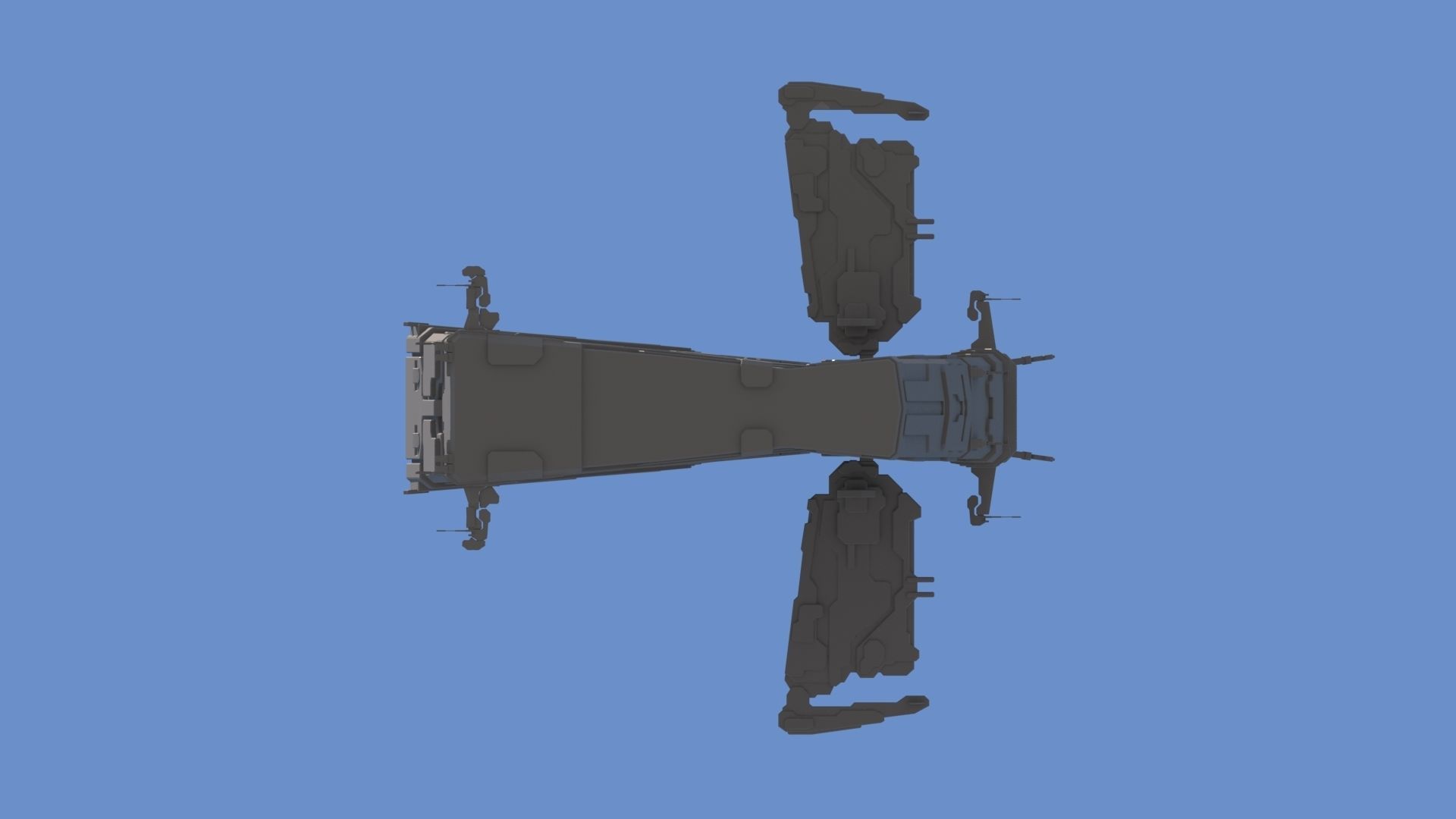 Alien Spaceship 3D model_6