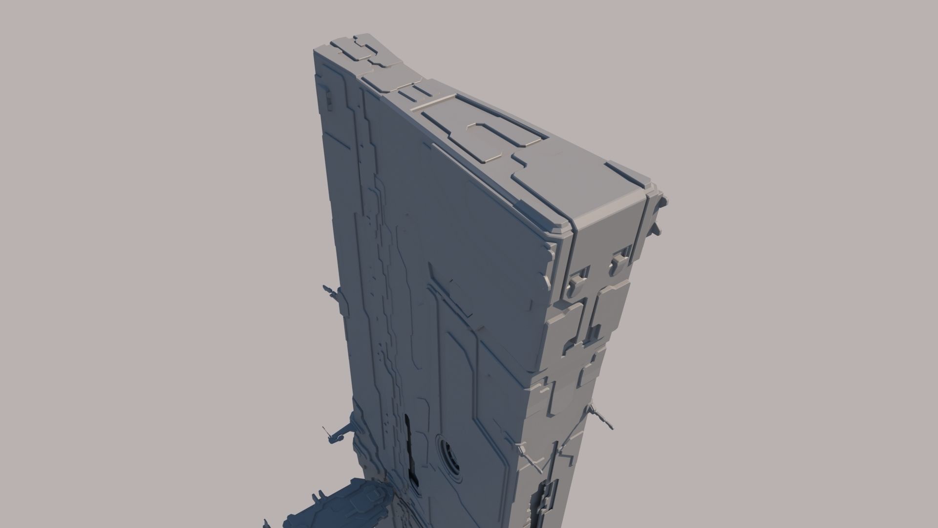 Alien Spaceship 3D model_12