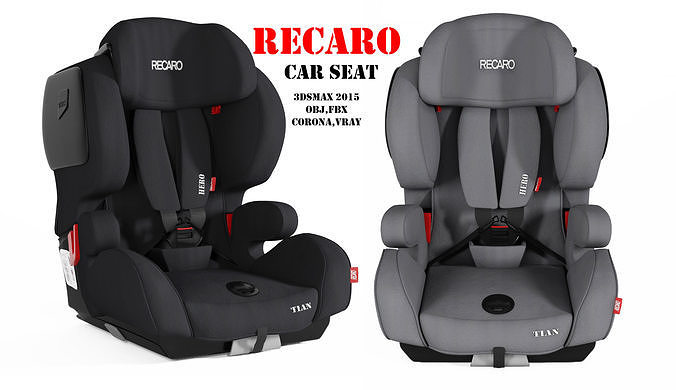 Recaro Baby Car seat Low-poly 3D model