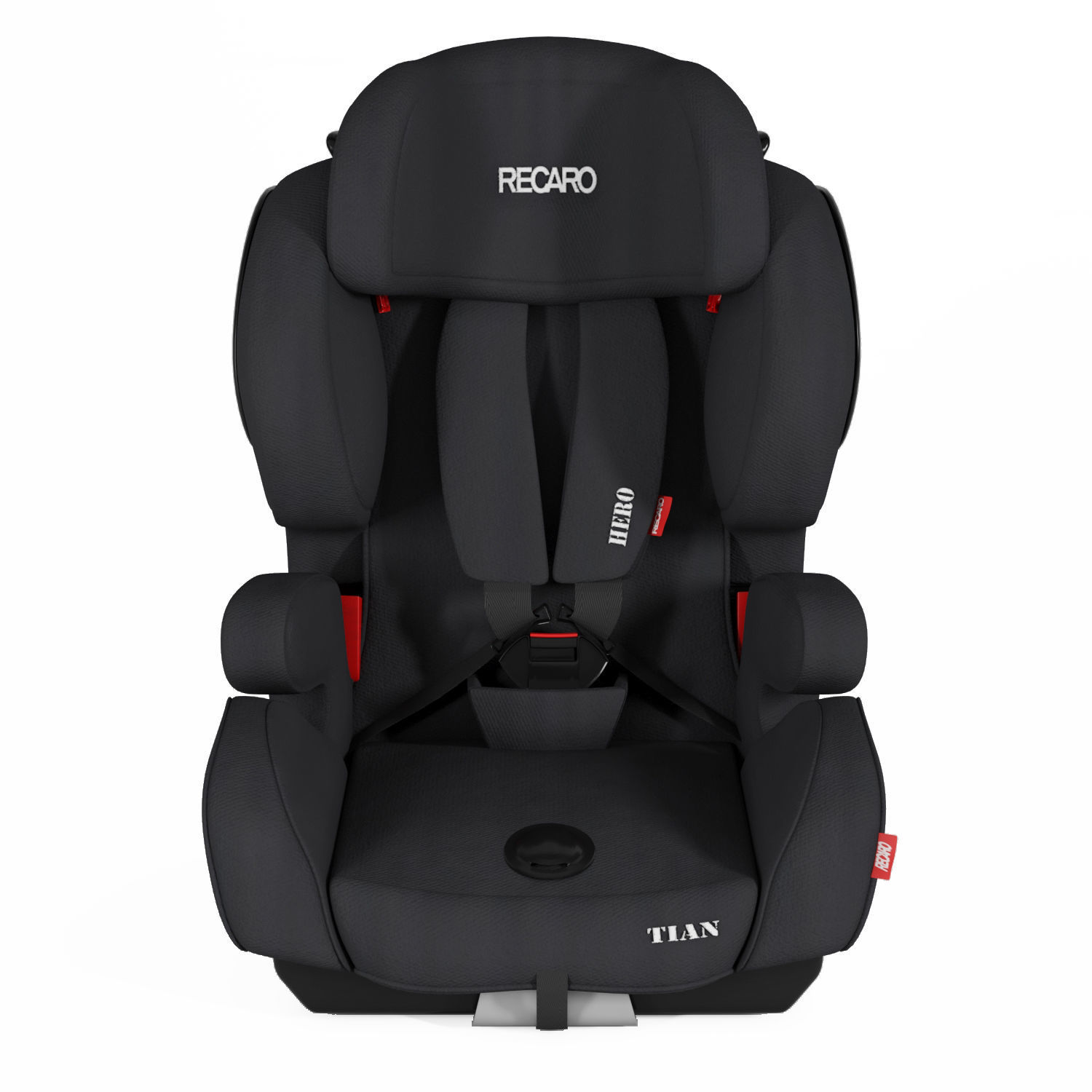 Recaro Baby Car seat Low-poly 3D model_2