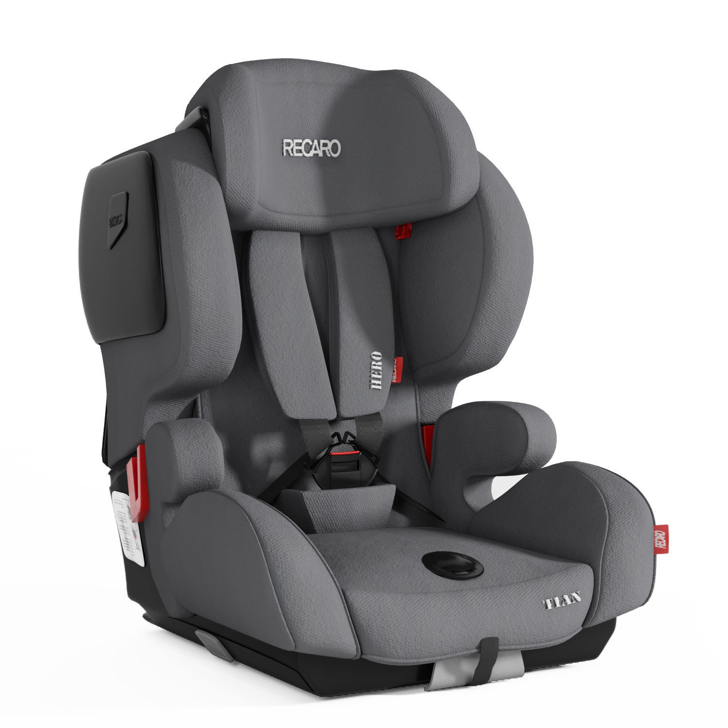 Recaro Baby Car seat Low-poly 3D model_3