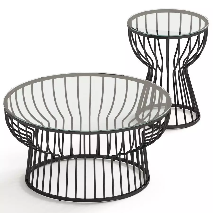 West Elm - Pillar Coffee Table 3D model_0