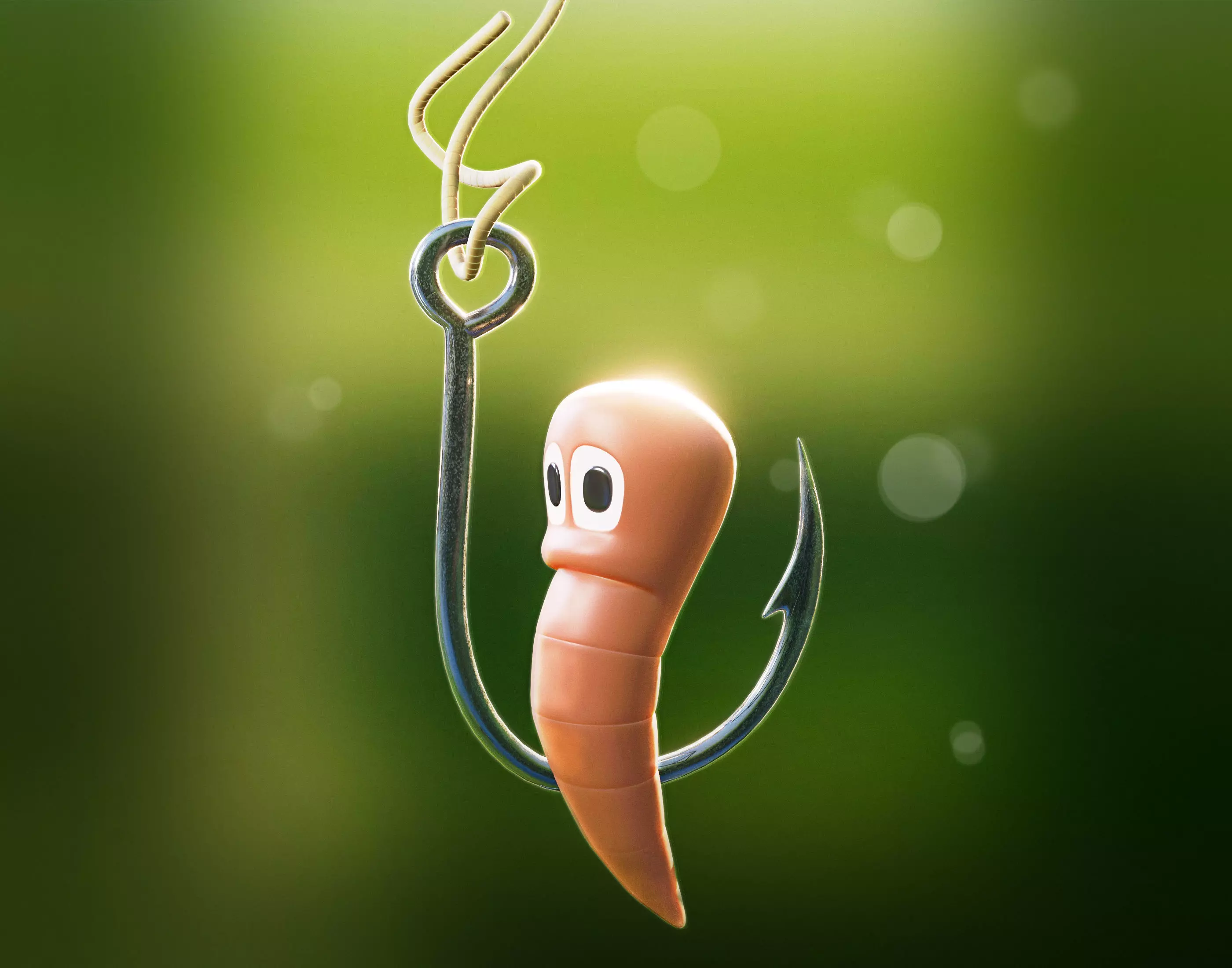 CUTE EARTHWORM - MINHOCA 3D print model