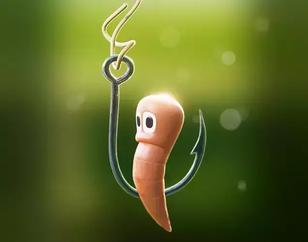 CUTE EARTHWORM - MINHOCA 3D print model
