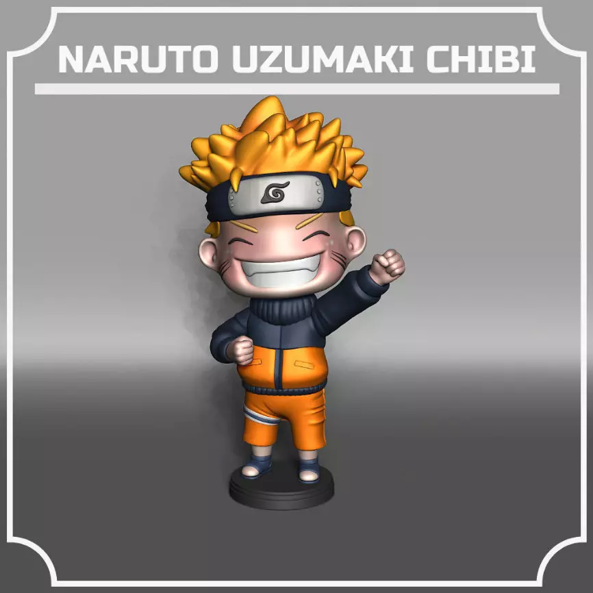 NARUTO CHIBI STL 3D print model_0