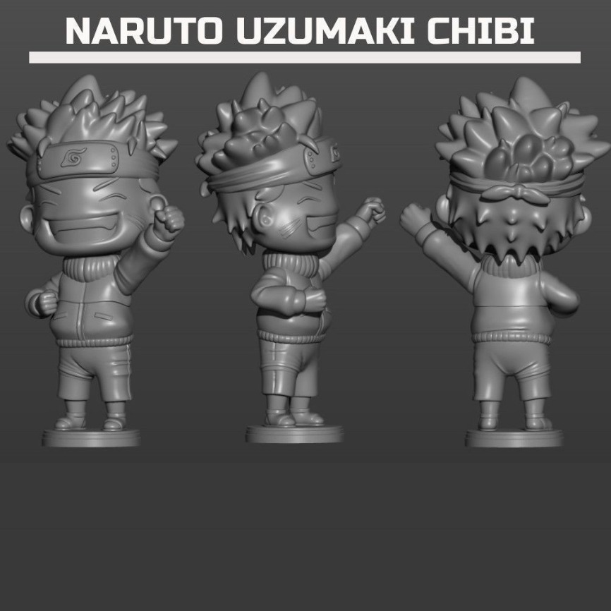 NARUTO CHIBI STL 3D print model_1