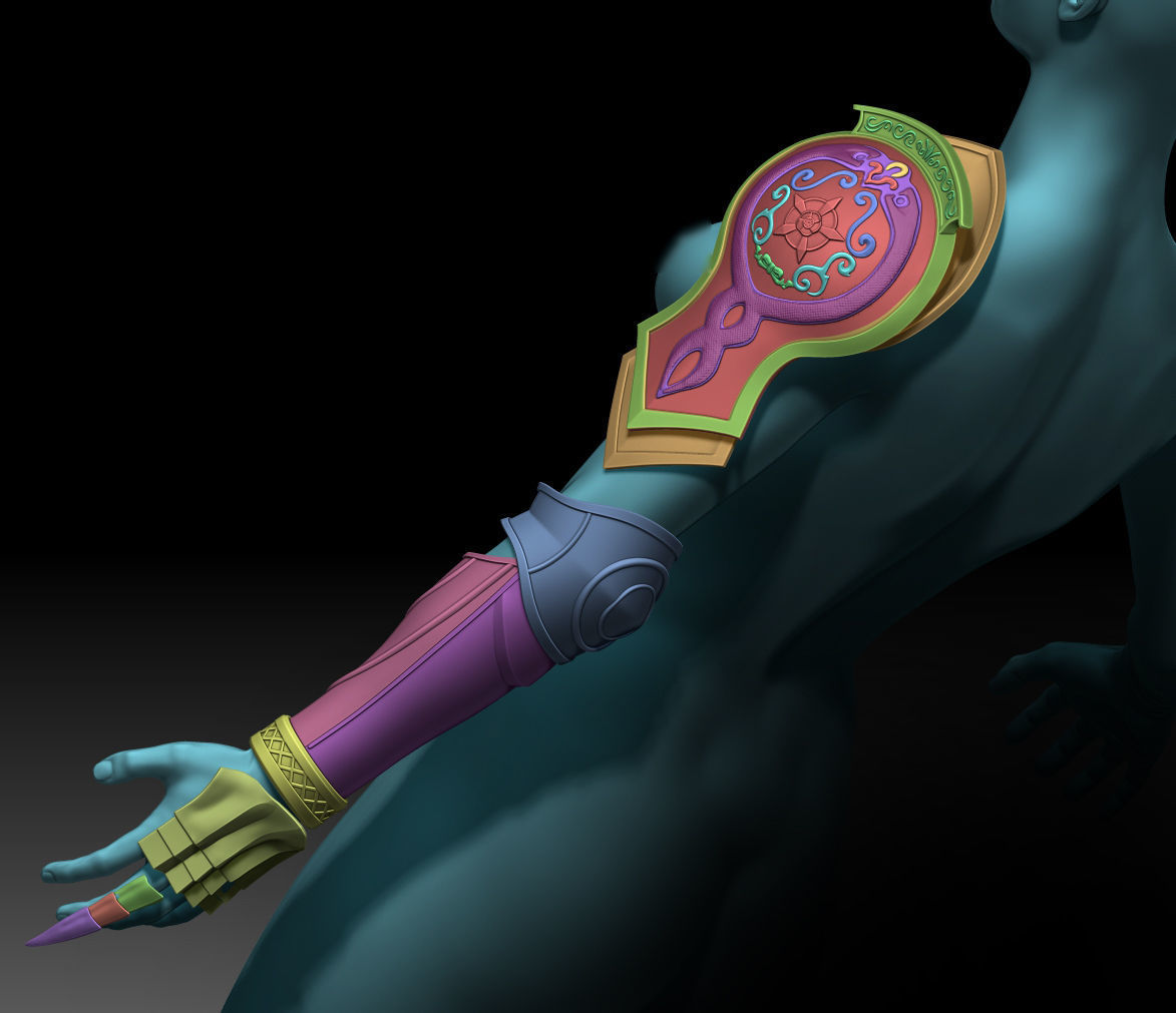 Soulcalibur Ivy Armor 3D print model_3